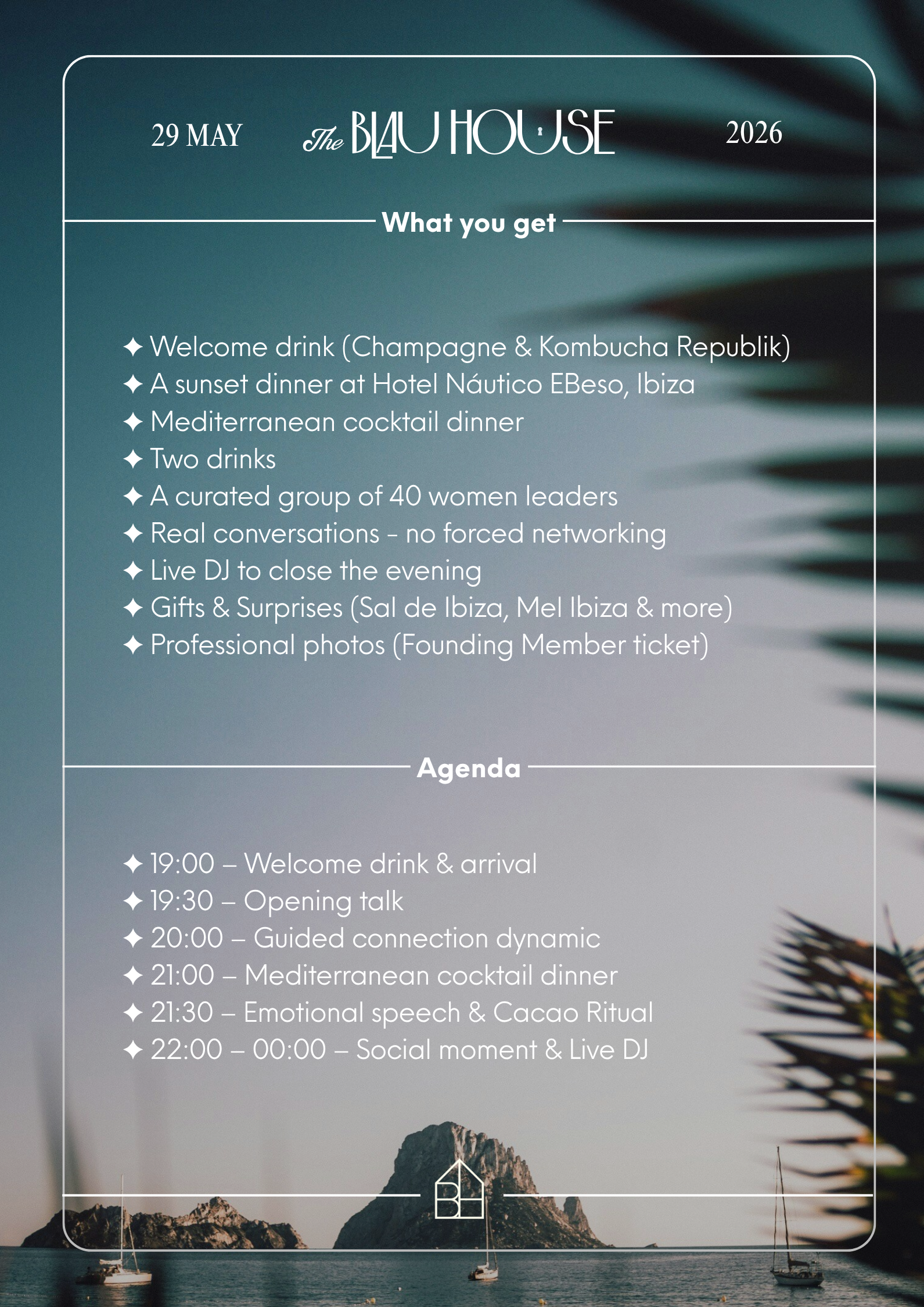 The Blau House — What you get and Agenda for May 29